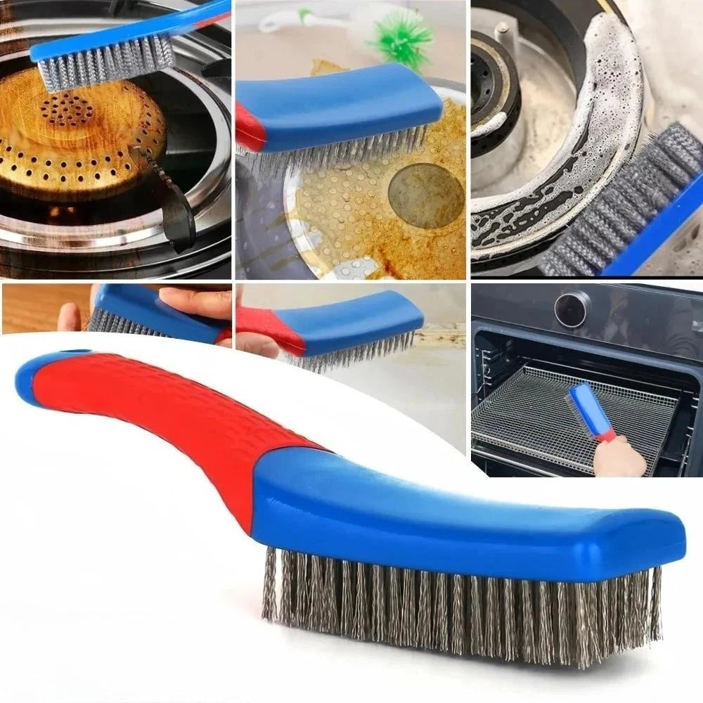 Heavy Duty Stainless Steel Wire Brush Rust Paint Cleaning Tool
