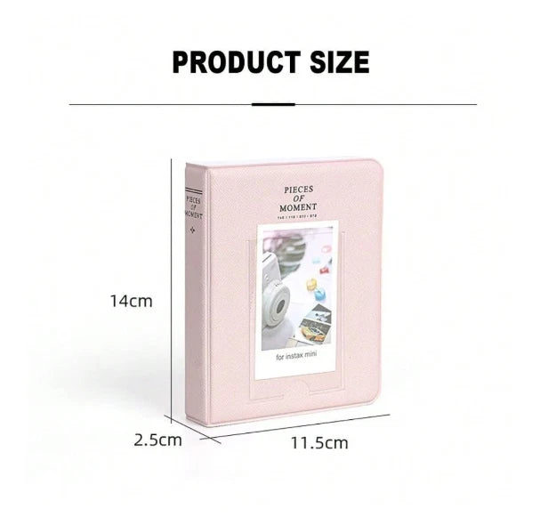 64 Pockets Pink Photo Album Instant Camera 3 Inch Fujifilm Instax Mini 12/11/9