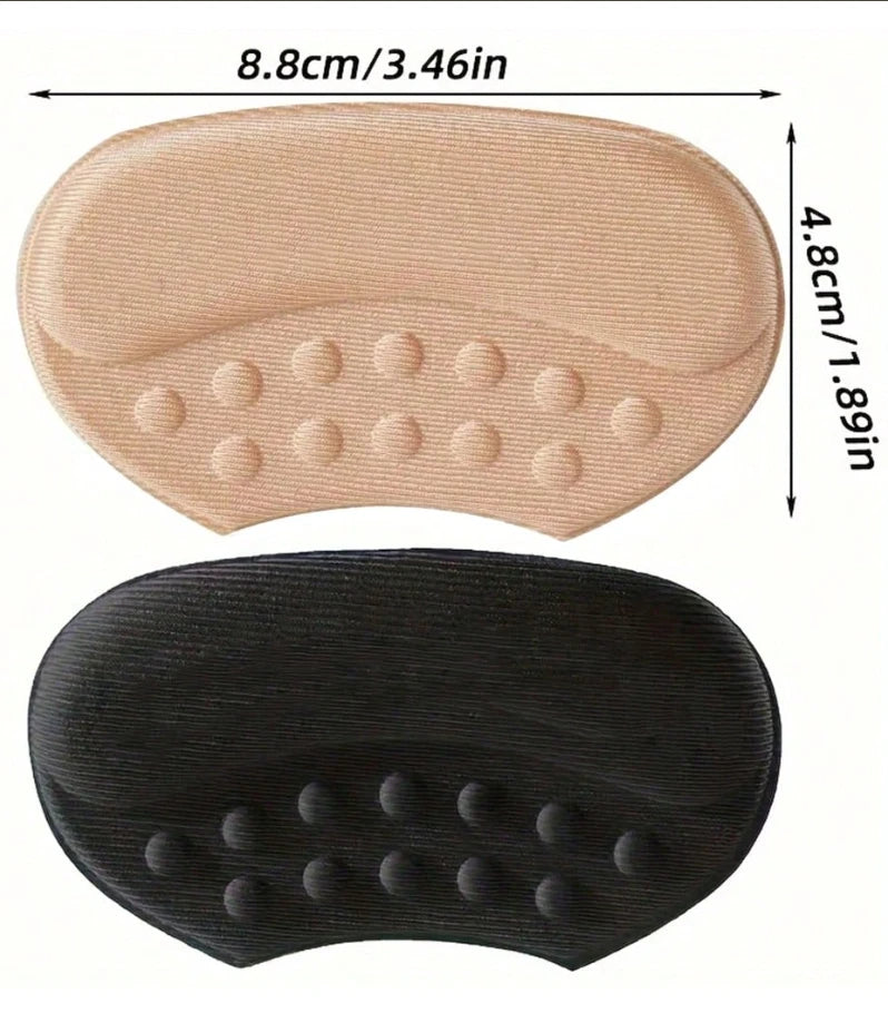 4 Pcs Heel Grips Pads Liner Cushions For Loose Shoes Pair Adhesive Foot Care